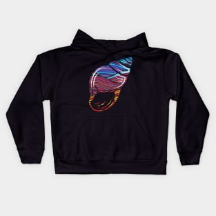 Olas del mar con colores Kids Hoodie